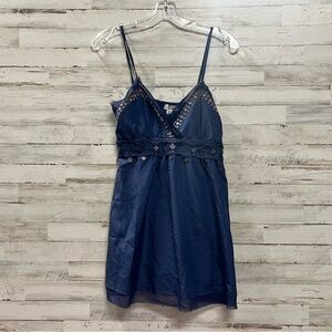 Cecico Navy Spaghetti Strap Top